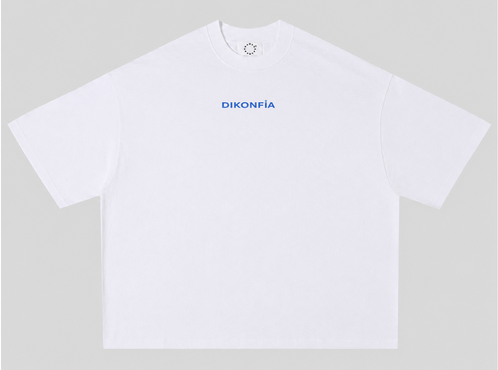 DIKONFIA — camiseta blanca, frontal